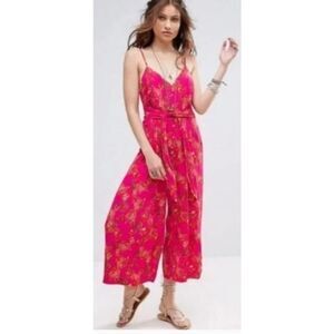 Free People Hot Tropics Floral Jumpsuit Women’s Sz. 2